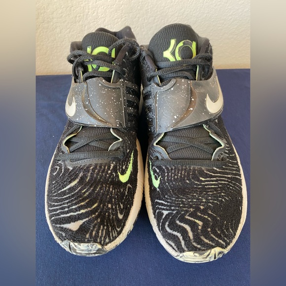 Nike Zoom KD 14 Kevin Durant Black Lime Glow Basketball CW3935-005 Men’s Size 8 - Picture 3 of 12